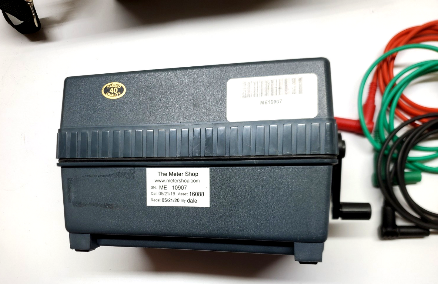 MEGGER MJ159 Insulation Tester w/ Case, Leads & 2019/2020 Prior Cal. Tag 212159