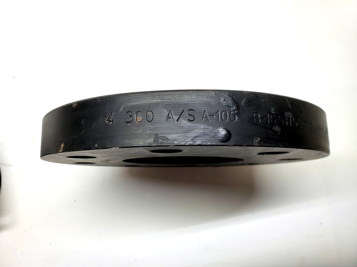 RNG 4" 300 Raised Face Slip-On Flange A105 Steel B16.5 Pipe Valve H5926 INDIA