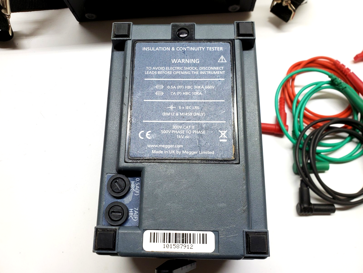 MEGGER MJ159 Insulation Tester w/ Case, Leads & 2019/2020 Prior Cal. Tag 212159