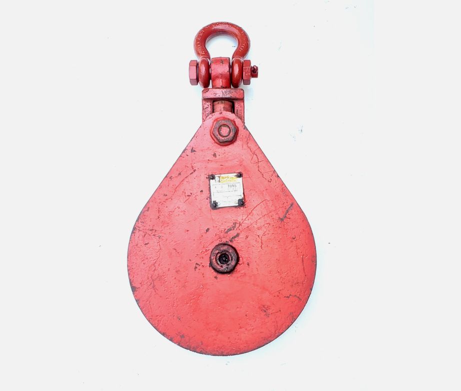 Johnson Blocks SB8S14BS 8 TON Shackle Top Snatch Block 14 in. Made In USA 3/4 WR