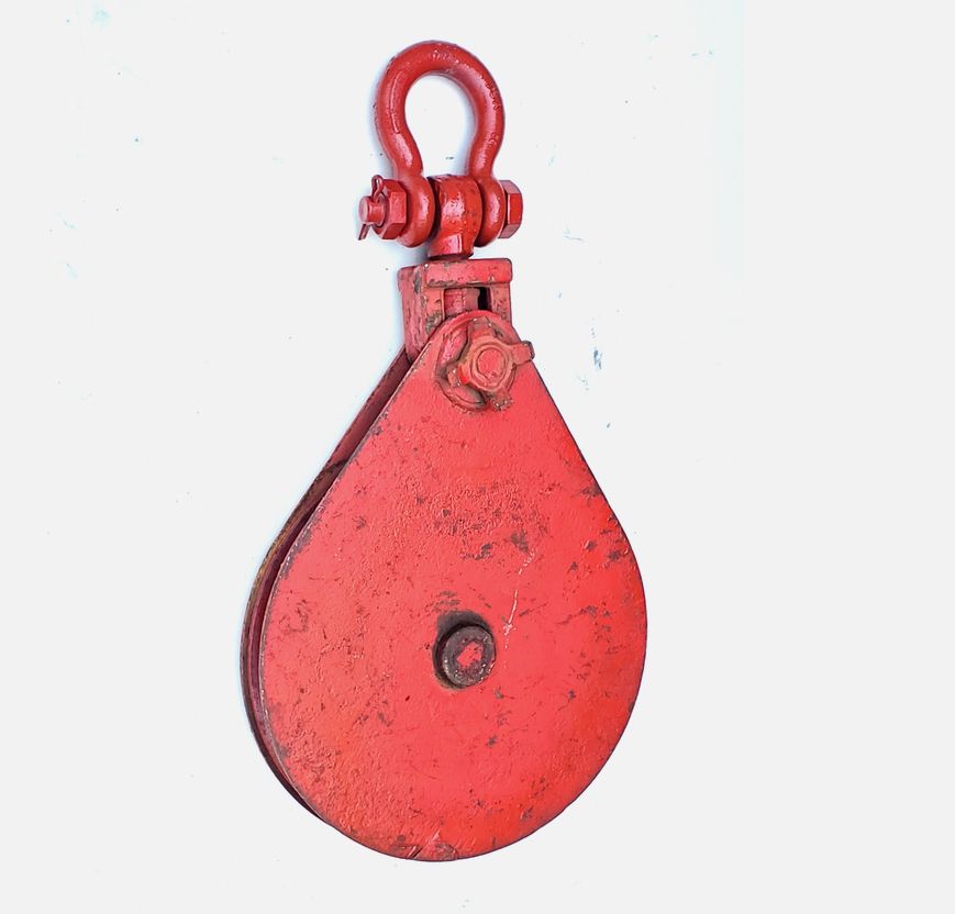 Johnson Blocks SB8S14BS 8 TON Shackle Top Snatch Block 14 in. Made In USA 3/4 WR