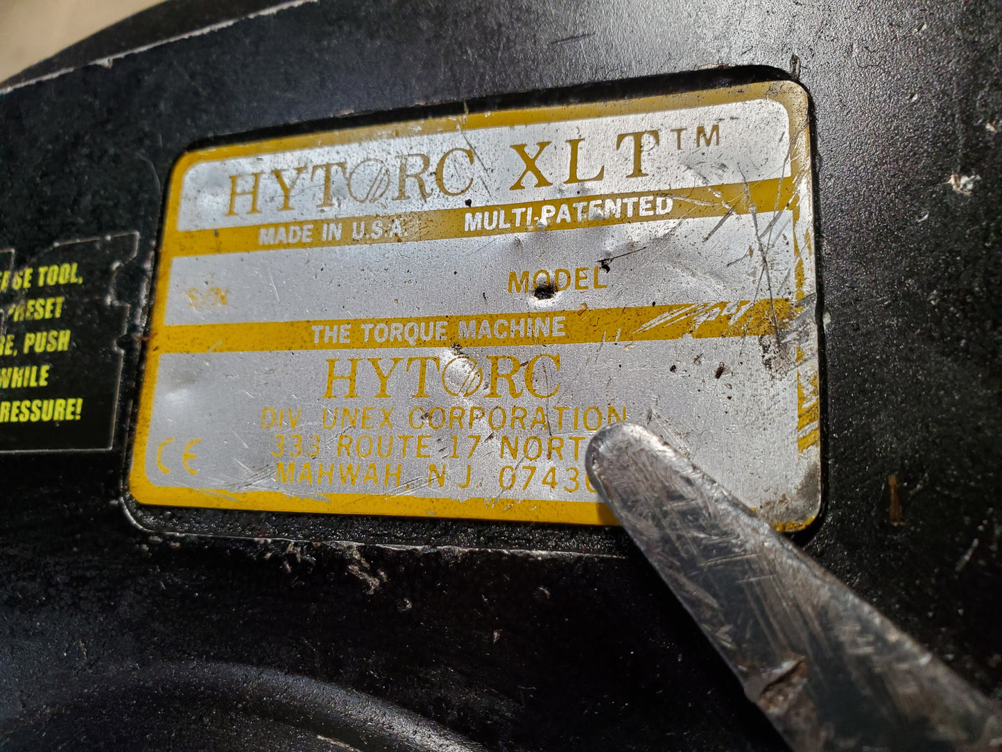 HYTORC HY-25XLT Hydraulic Torque Wrench 25 XLT 2-1/2 in. Dr.