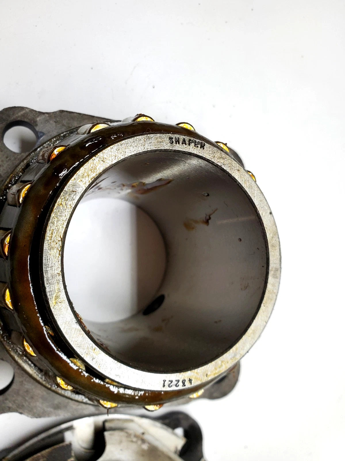 Shafer Flanged Double Cone Bearing Assembly W/ Lock Collar &amp; Shims 43221 NOS
