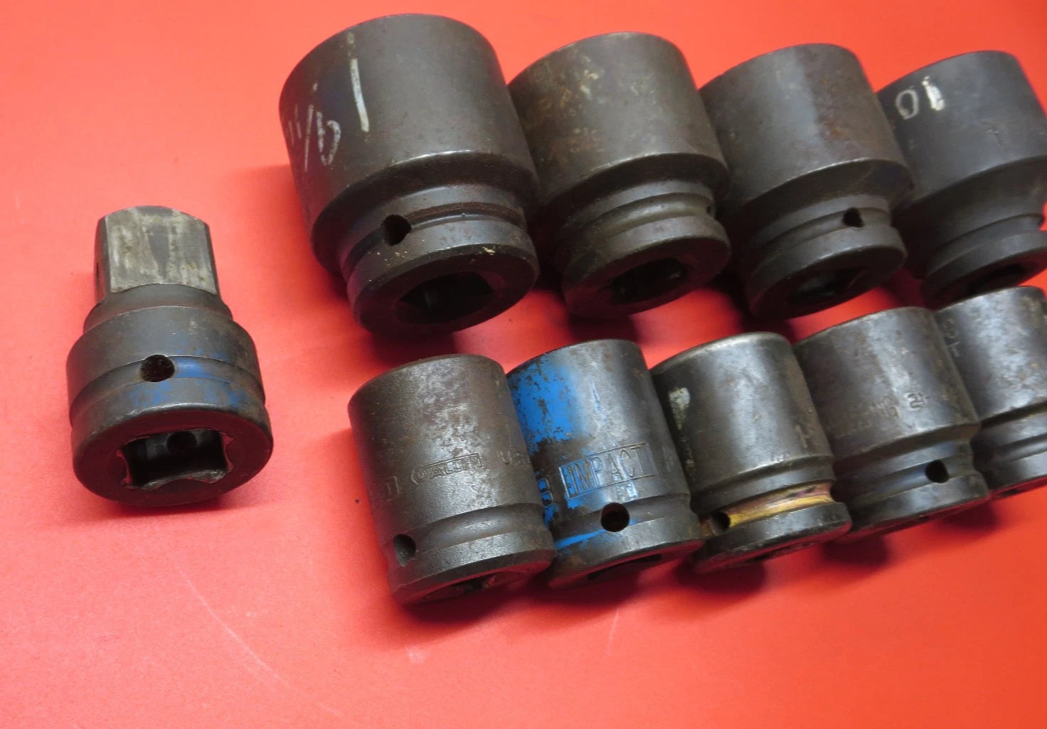 Armstrong, Wright, GW, GP 3/4 Drive Impact Socket Set 10 pcs 7/8 to1-15/16 in.