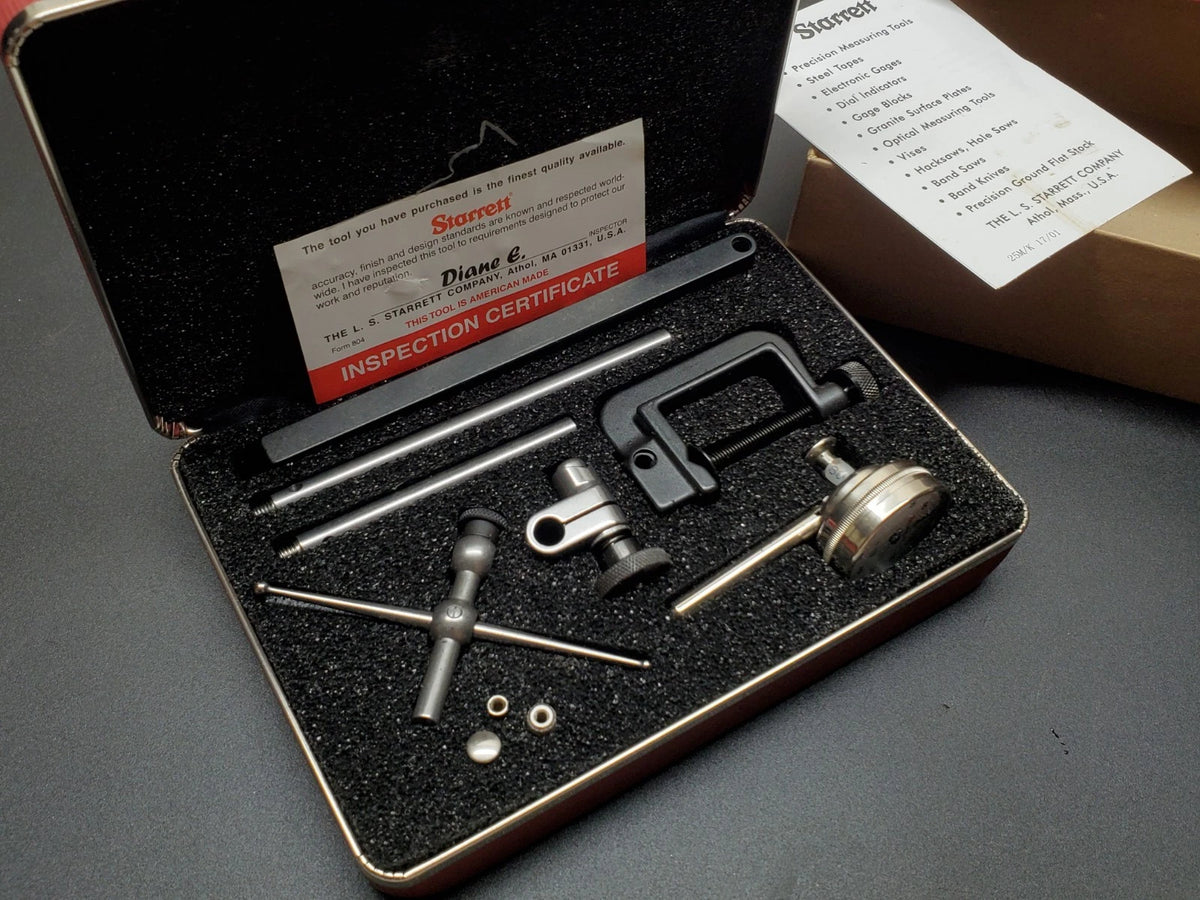 New Starrett 196A1Z Universal Back Plunger Dial Indicator 50697 USA