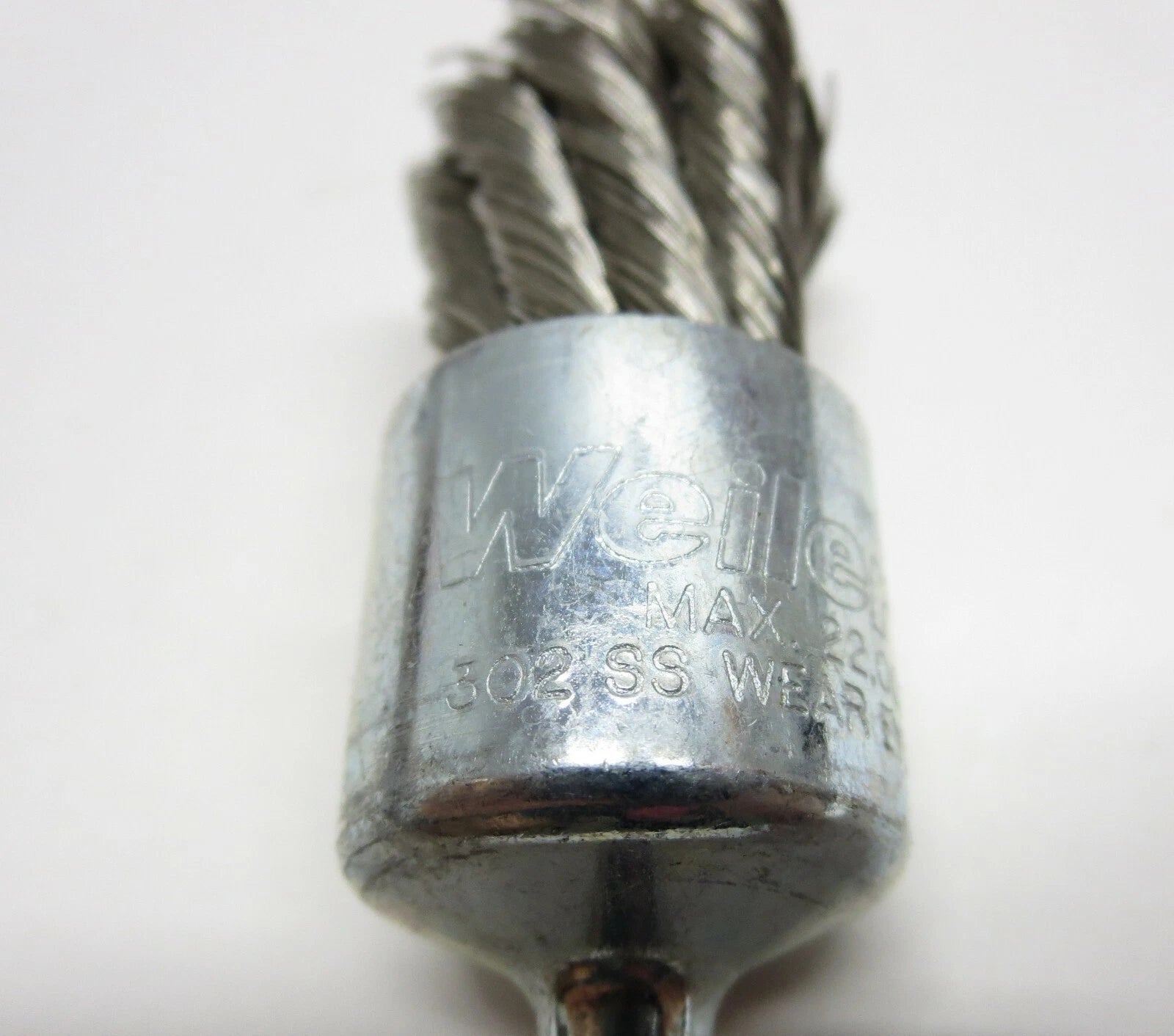 WEILER 10029 3/4" .014 Stainless Steel Knot Wire End Brush 3/4 22,000 RPM USA