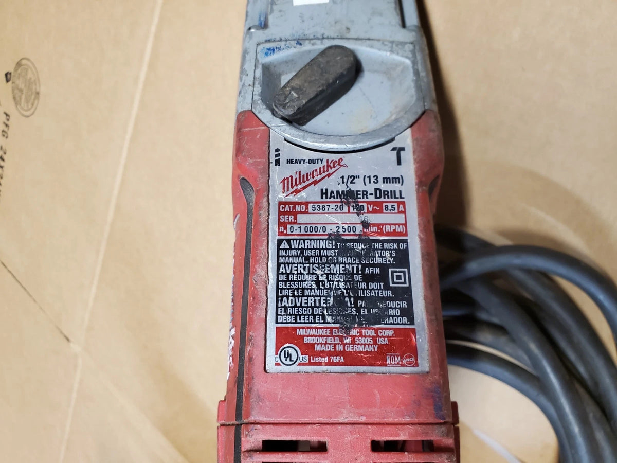 4 PC Milwaukee Shop Tool Set, Bandsaw, Die Grinder, Angle Grinder, Hammer Drill