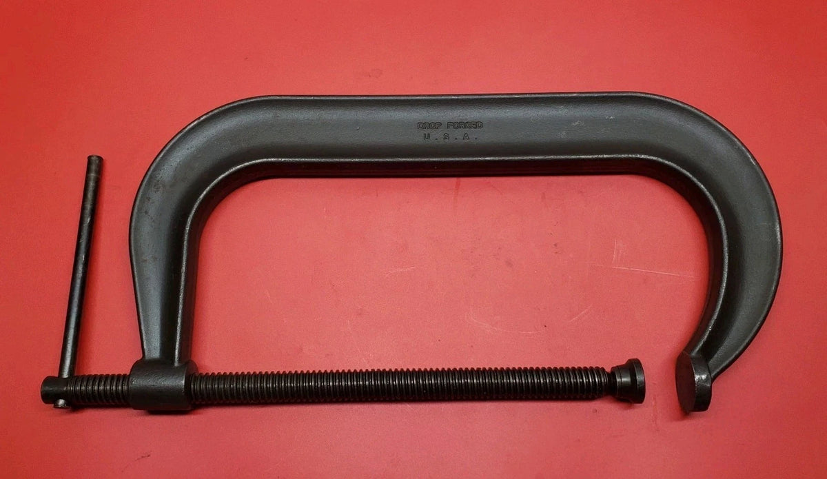 Armstrong 12 in. C-Clamp Deep Throat Drop Forged 78-412 Made in USA Excellent