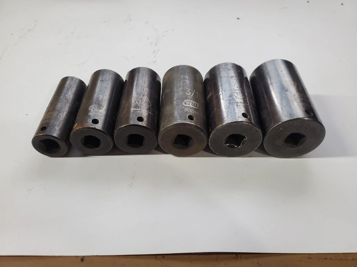 6-PCS GearWrench 3/4 to 1-7/16 Deep Impact Socket Set 1/2 Drive