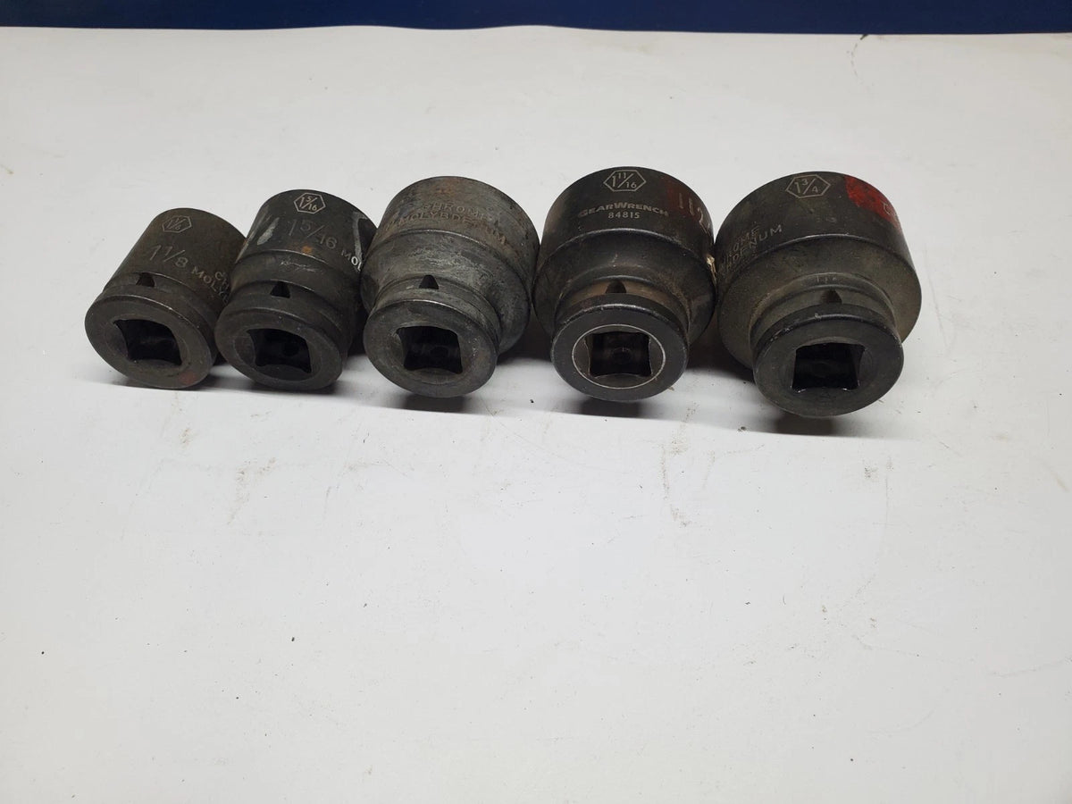 GearWrench 3/4 in. Drive Impact Sockets 5 PCS 1-1/8 - 1-3/4