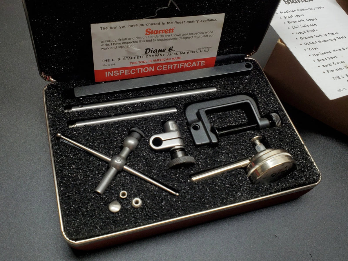 New Starrett 196A1Z Universal Back Plunger Dial Indicator 50697 USA