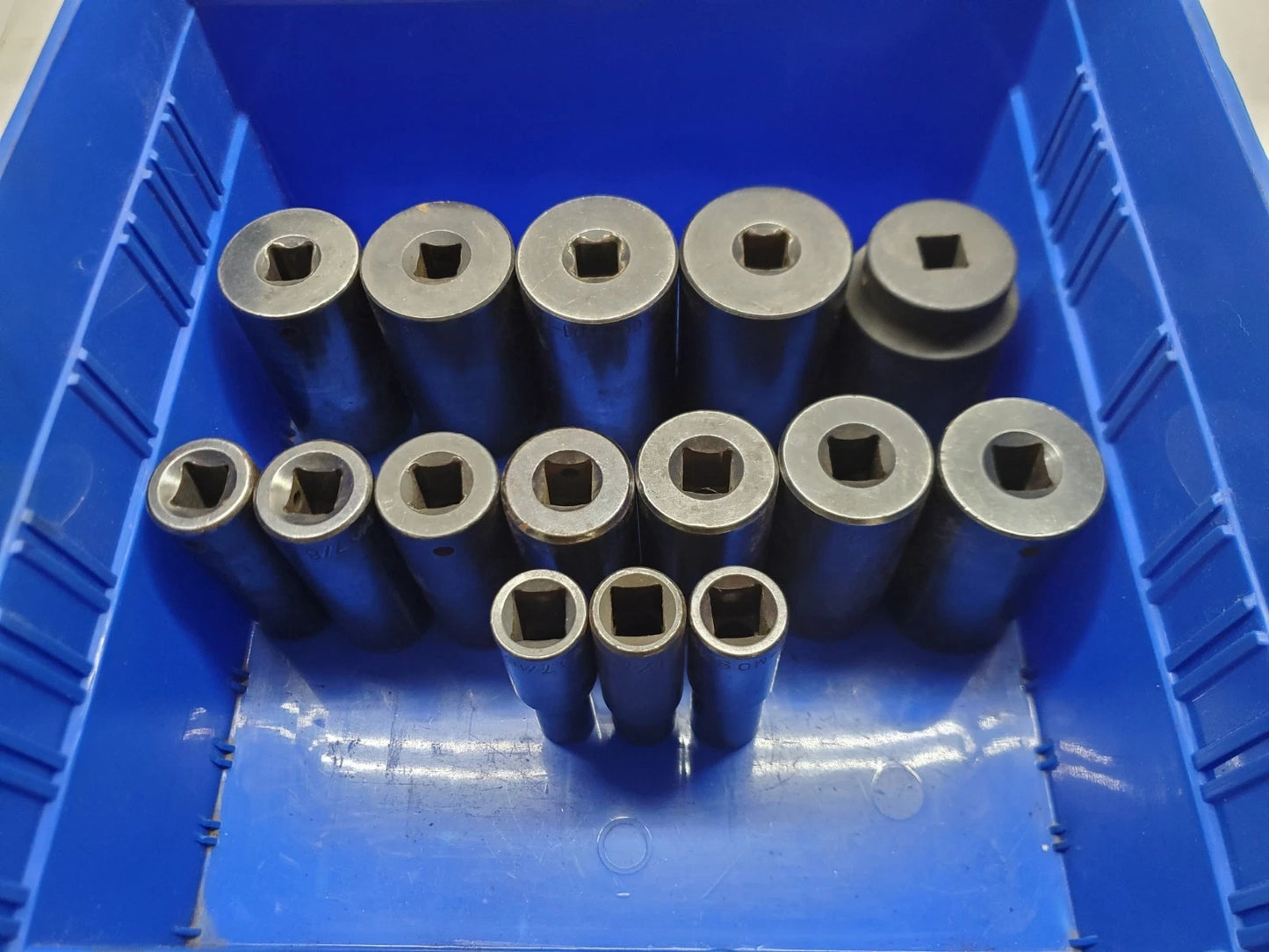 15-PCS GearWrench + More 7/16" to 1-9/16" Deep Impact Socket Set, 1/2" Drive.