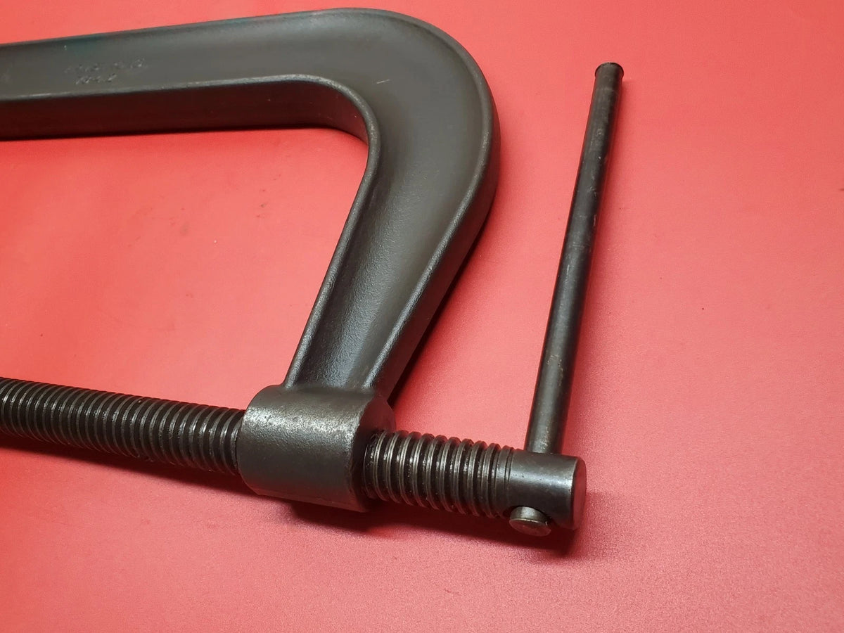 Armstrong 12 in. C-Clamp Deep Throat Drop Forged 78-412 Made in USA Excellent