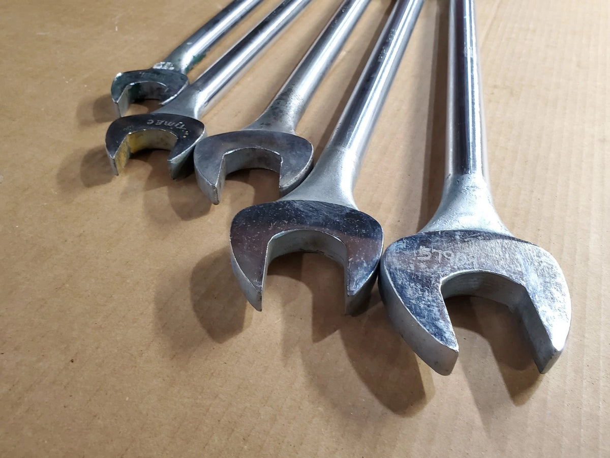 Wright Tool Combination Wrench 5 Piece Shop Set 1-3/8 to 1-7/8 in USA