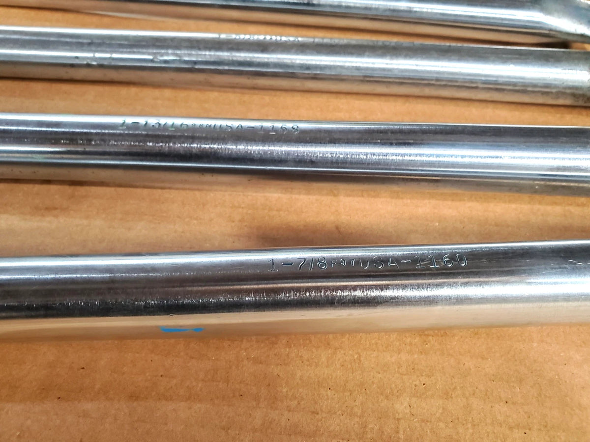 Wright Tool Combination Wrench 5 Piece Shop Set 1-3/8 to 1-7/8 in USA