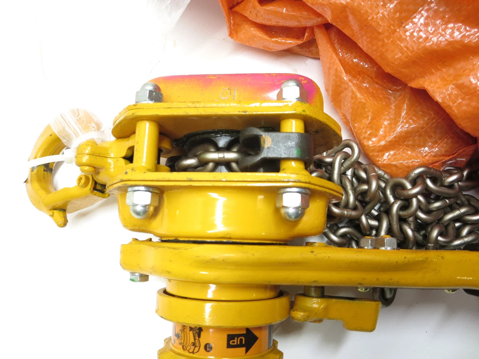 1 EA. Harrington 3/4 Lever Hoist 10 Ft Lift W/ Load Cert. LB008-10 Excellent