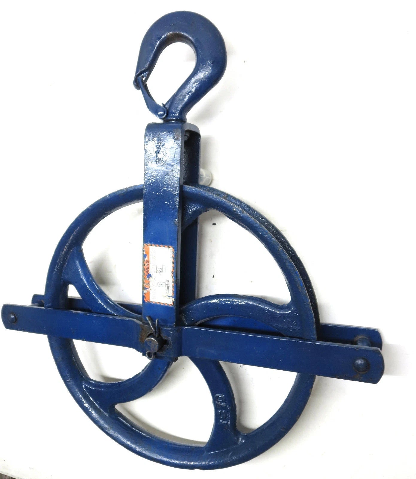 Campbell 3061V Gin Wheel Roofer's Block 12" Pulley Sheave Made in USA