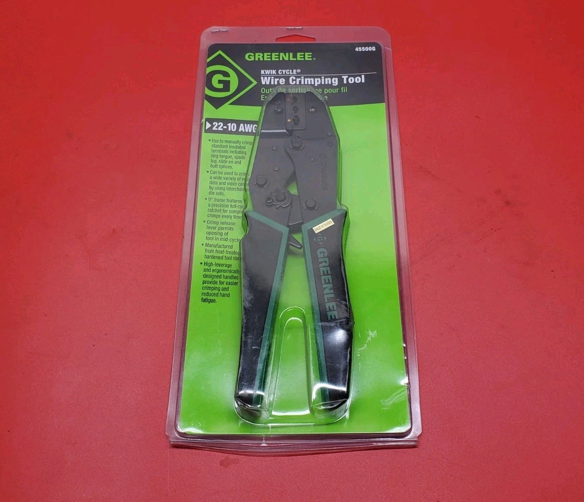GREENLEE 45500G Wire Crimping Tool