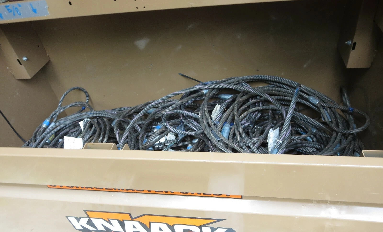 Wire Rope Slings 1/2 &amp; 5/8" Large LOT of 43 Lift-All Chokers Domestic USA Made