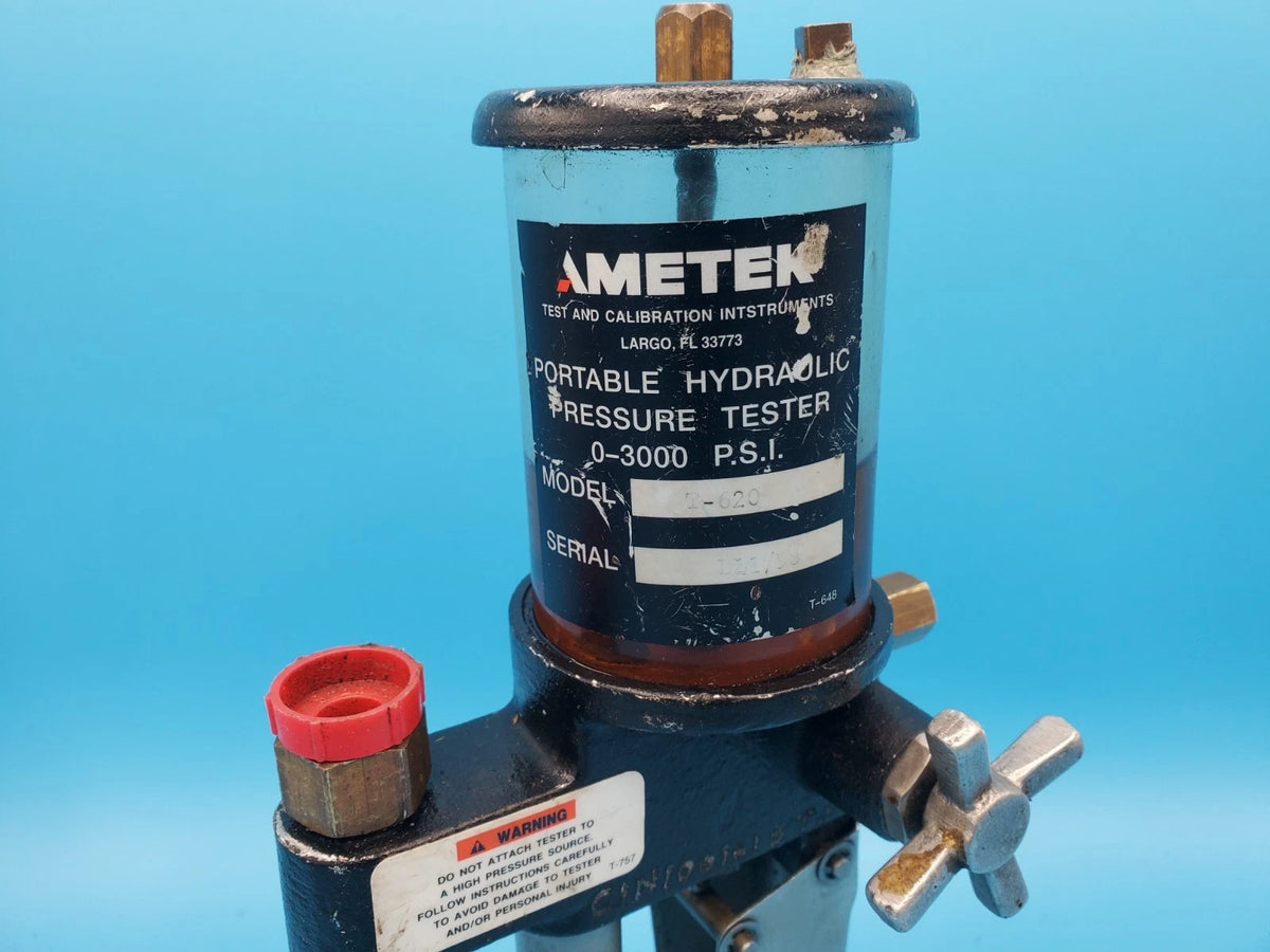 AMETEK T620 Hydraulid Pump, Hand, 0 - 3,000 PSI, USA