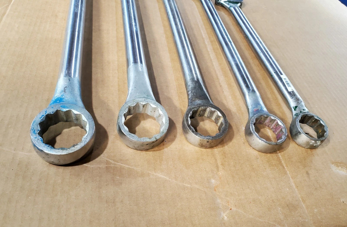 Wright Tool Combination Wrench 5 Piece Shop Set 1-3/8 to 1-7/8 in USA