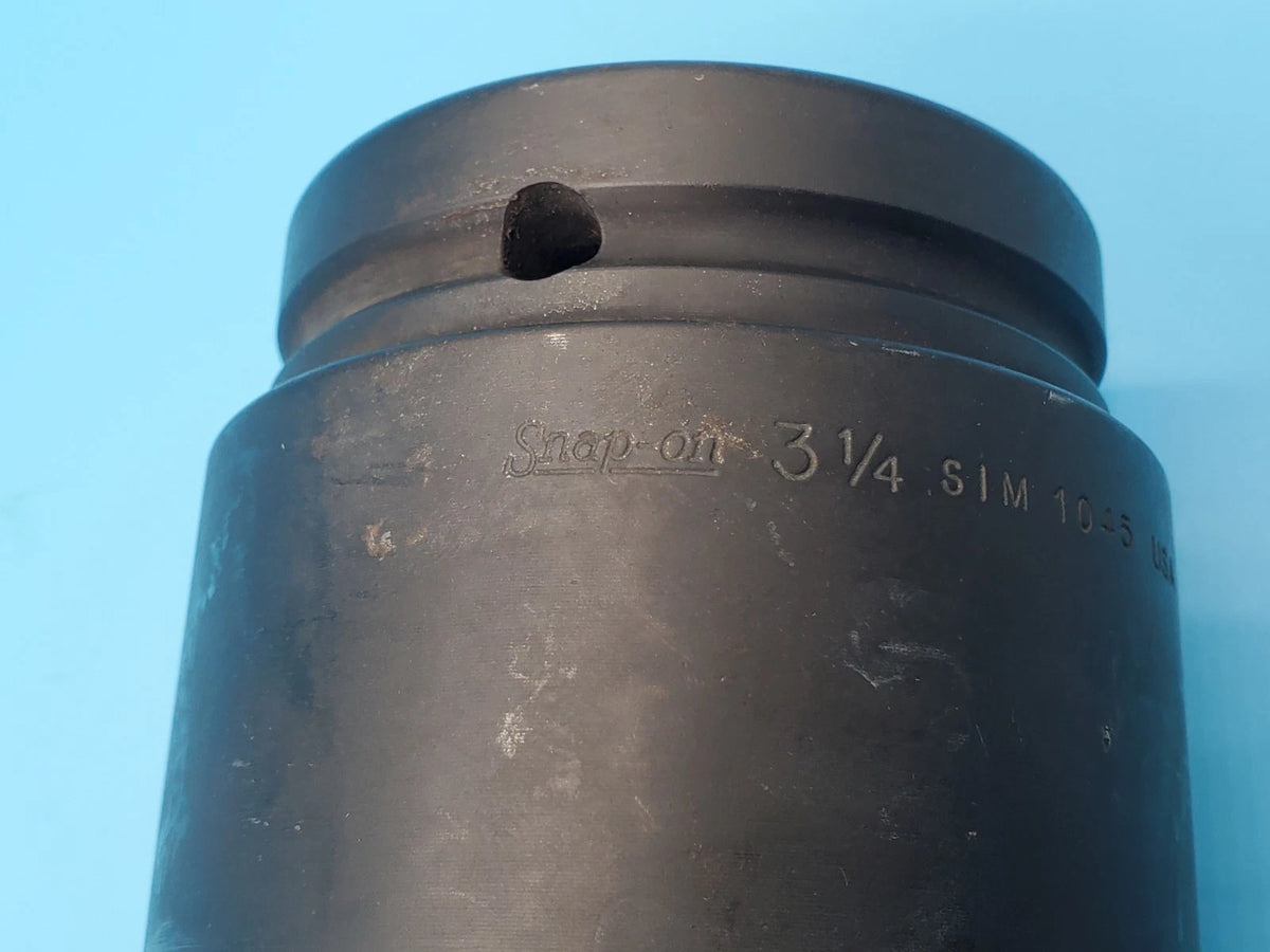 New SNAP ON 3-1/4 Impact Socket, Deep, 1-1/2 in. Flank Drive 6 Point SIM1045 USA