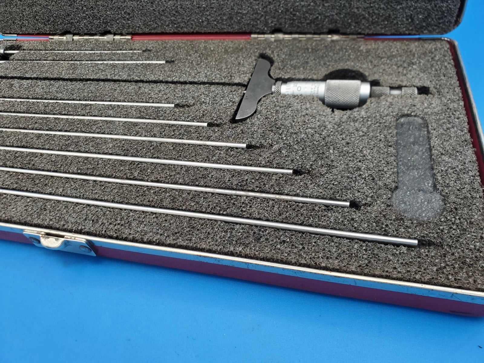 Starrett 440Z-9L Depth Micrometer Set 0 to 9" Range 440 Made in USA