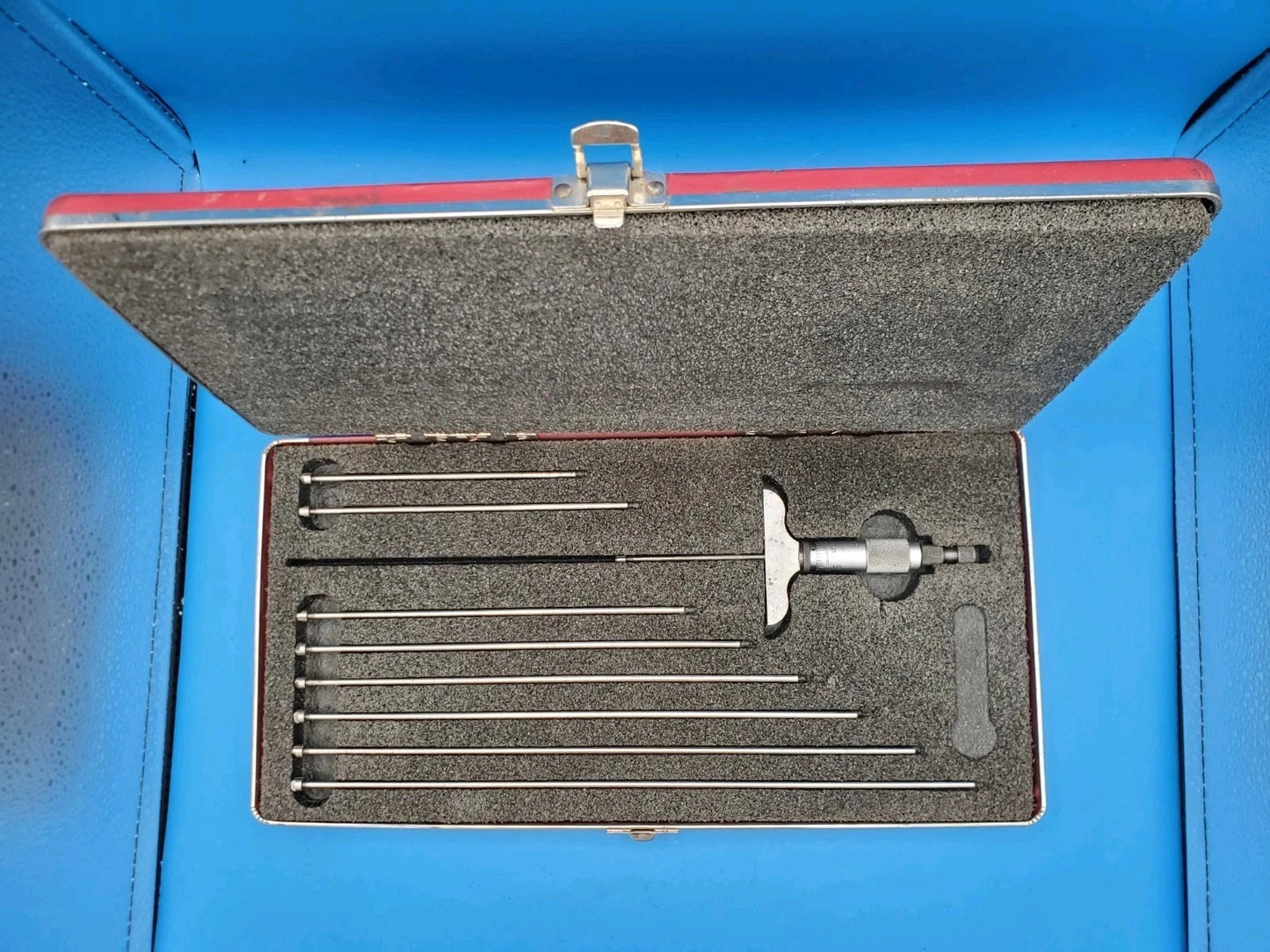 Starrett 440Z-9L Depth Micrometer Set 0 to 9" Range 440 Made in USA