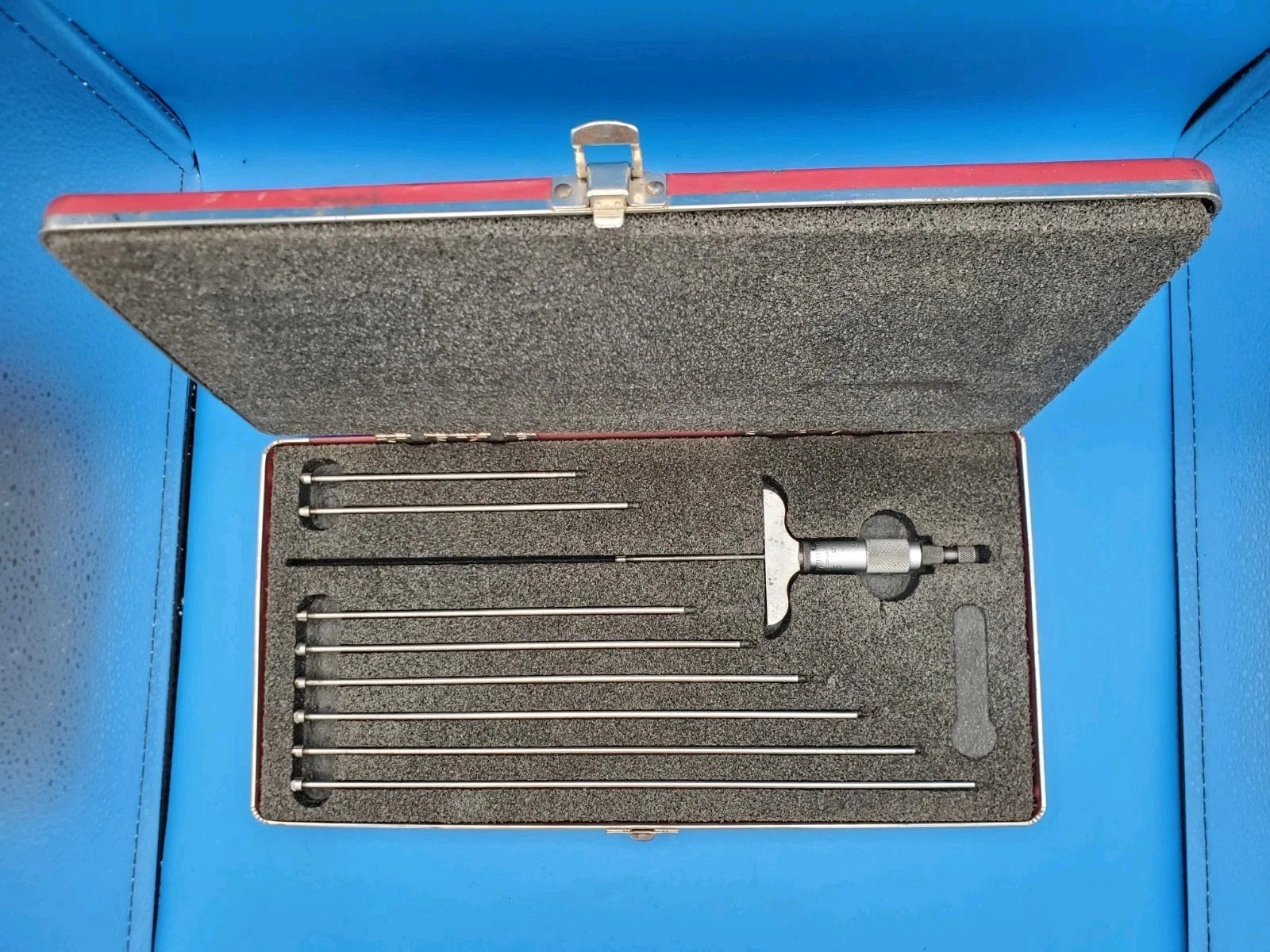 Starrett 440Z-9L Depth Micrometer Set 0 to 9" Range 440 Made in USA