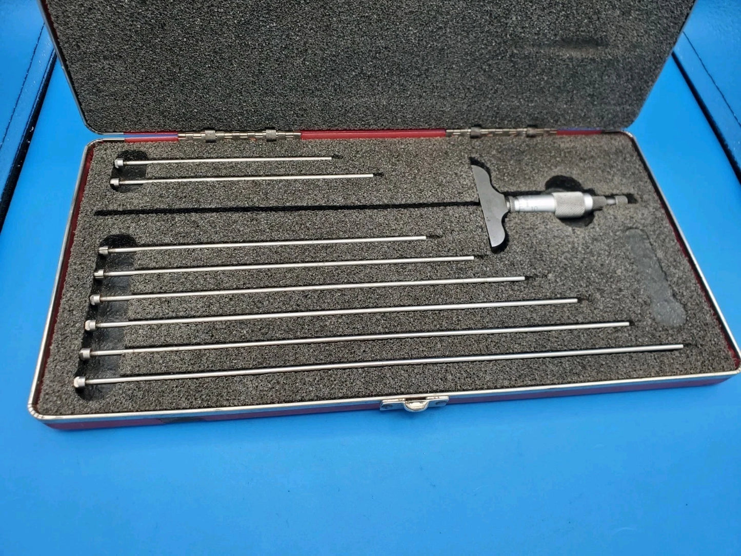 Starrett 440Z-9L Depth Micrometer Set 0 to 9" Range 440 Made in USA