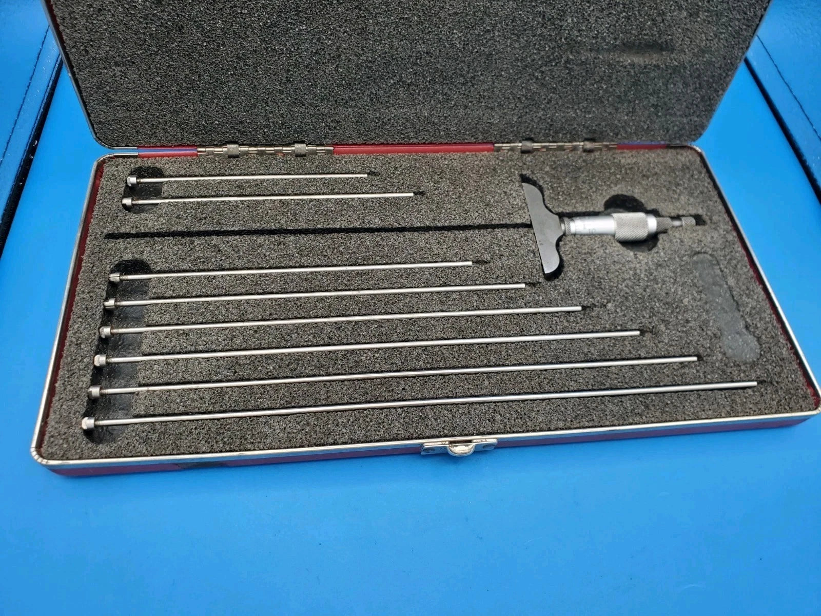 Starrett 440Z-9L Depth Micrometer Set 0 to 9" Range 440 Made in USA