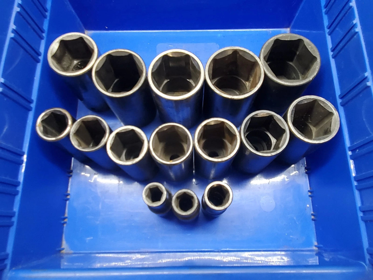15-PCS GearWrench + More 7/16" to 1-9/16" Deep Impact Socket Set, 1/2" Drive.