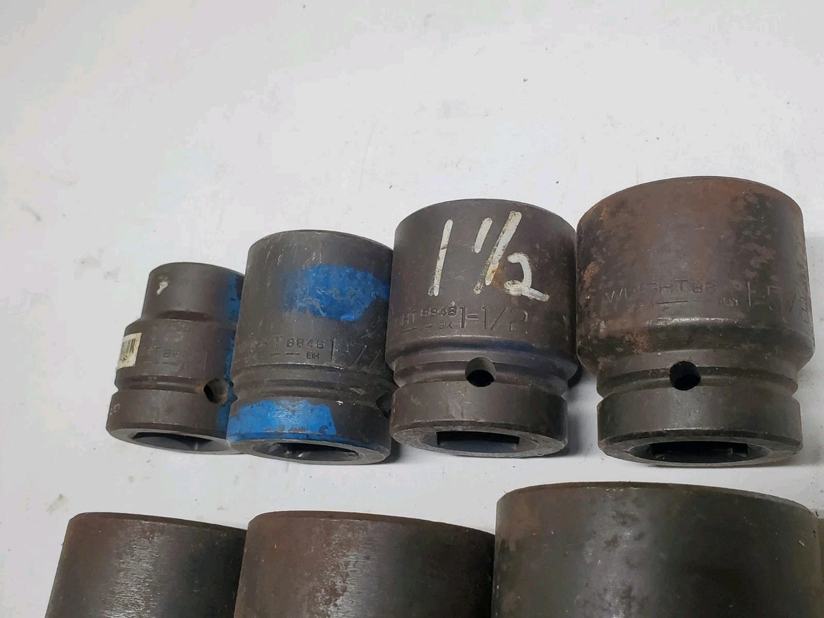 7-PC WRIGHT TOOL Impact Socket Set 1 in. Drive 1 in. To 2-1/8 in. USA