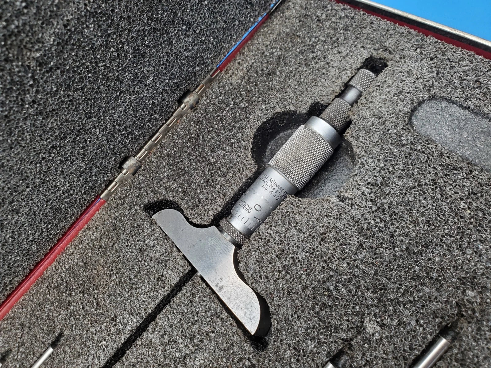 Starrett 440Z-9L Depth Micrometer Set 0 to 9" Range 440 Made in USA