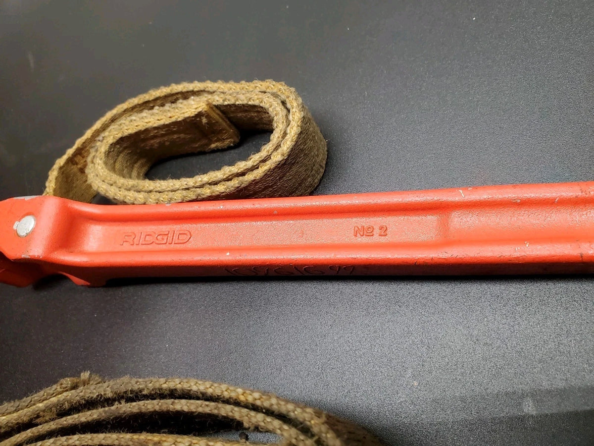 RIDGID no. 2 And no. 5 Strap Wrench Set Made In USA